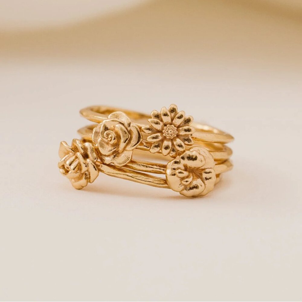 Birthflower ring - Picture 2 of 2